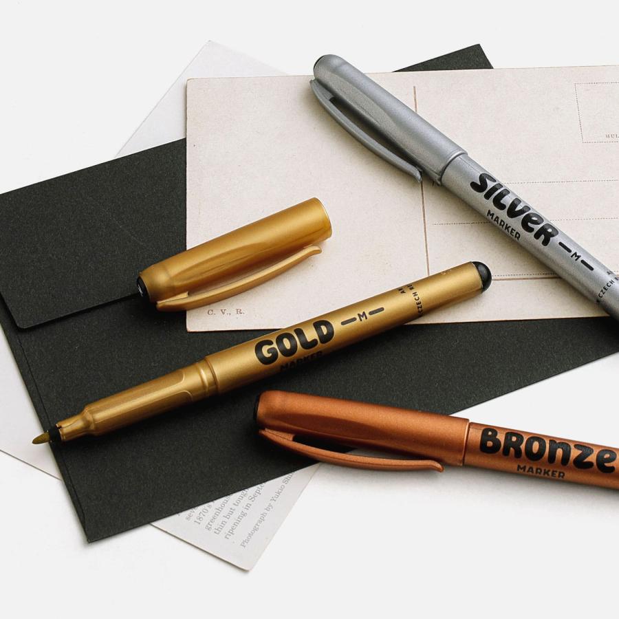 マーカー centropen Metallic Marker セントロペン メタリックマーカー 1.0mm 金 銀 銅 ブロンズ 油性 手帳 かわいい おしゃれ 筆記具 文房具 | ブランド登録なし | 11