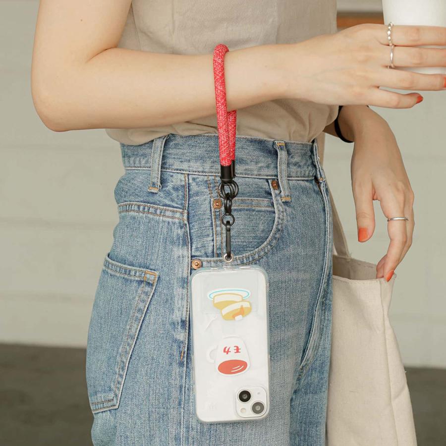 ハンドストラップ H.P HAND STRAP スマホ 手首 ストラップホルダー メンズ レディース キーホルダー キーリング 落下防止 全機種対応 iPhone android | ブランド登録なし | 20