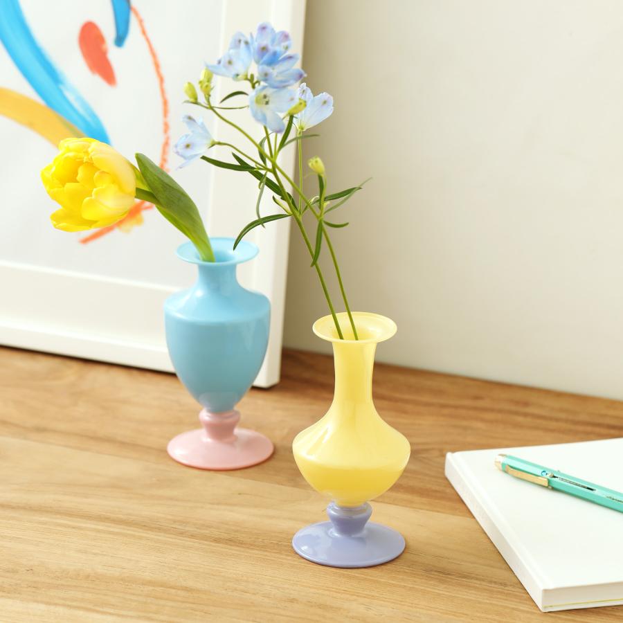 花瓶 amabro TWOTONE MINI VASE アマブロ ツートーン ミニベース フラワーベース 花器 ポット 一輪挿し ディフューザーボトル ガラス 北欧 ギフト 新生活 | amabro