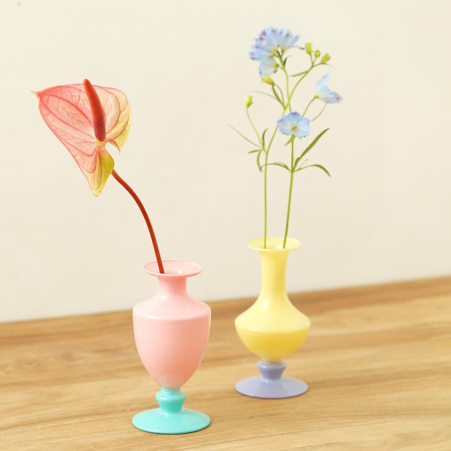 花瓶 amabro TWOTONE MINI VASE アマブロ ツートーン ミニベース フラワーベース 花器 ポット 一輪挿し ディフューザーボトル ガラス 北欧 ギフト 新生活 | amabro | 15