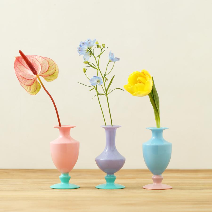 花瓶 amabro TWOTONE MINI VASE アマブロ ツートーン ミニベース フラワーベース 花器 ポット 一輪挿し ディフューザーボトル ガラス 北欧 ギフト 新生活 | amabro | 16