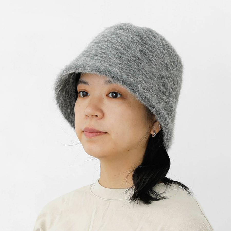 バケットハット odds ANGORA BELL HAT オッズ アンゴラ ベルハット メンズ レディース 黒 ブラック 秋 冬 クローシュハット クロシェ クロッシェ バケハ 深め｜htdd｜09