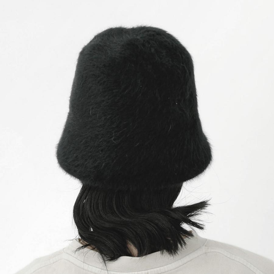 ハット レディース メンズ 秋冬 帽子 バケットハット odds ANGORA BELL HAT オッズ アンゴラ ベルハット 黒 ブラック シンプル おしゃれ | Odds | 12