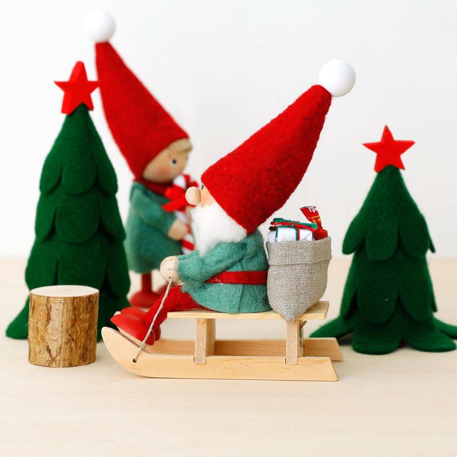 NORDIKA nisse ノルディカニッセ 2023 人形 そりに乗ったサンタ