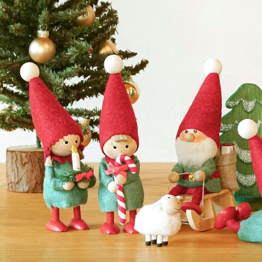 ノルディカニッセ3体セットサンタクロース女の子ツリー