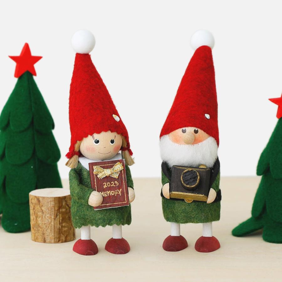 ノルディカニッセ　2023 イヤーズ　置物　人形　女の子　サンタ シール付き】NORDIKA nisse ノルディカニッセ 2023 人形