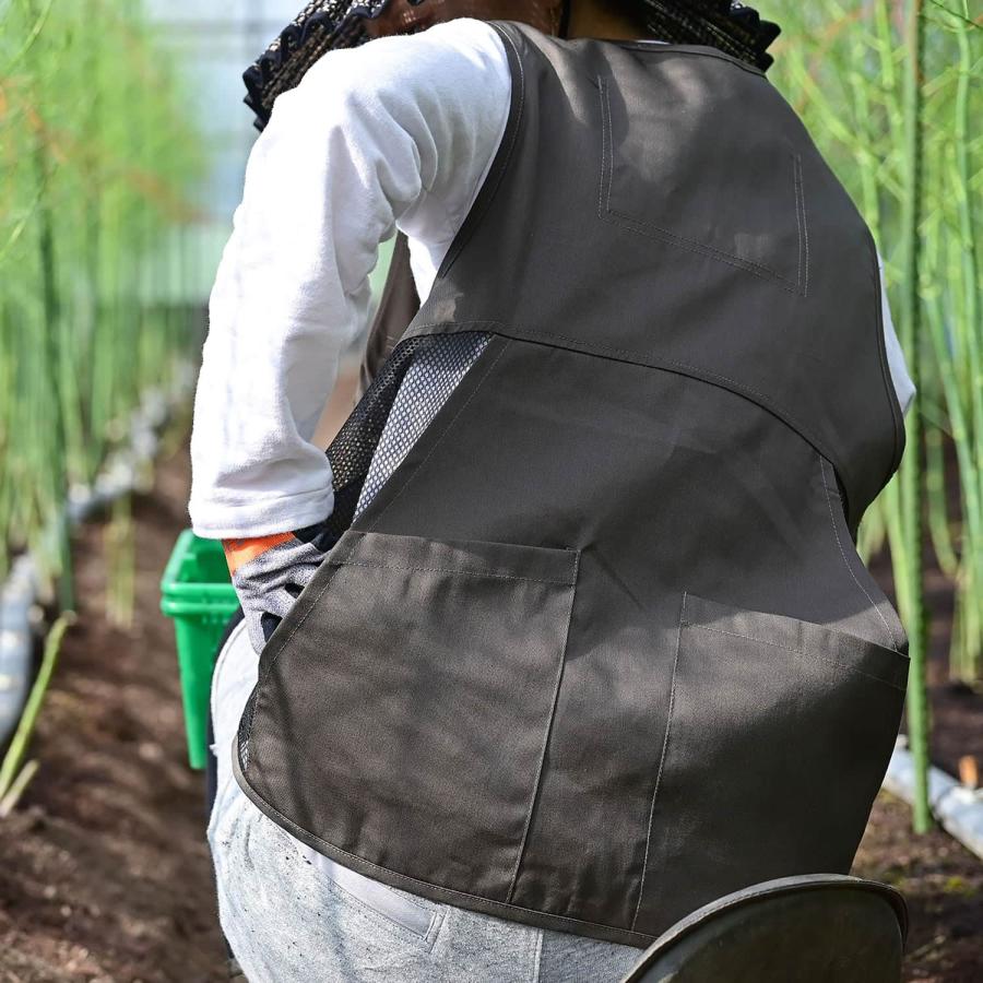 ガーデニング エプロン Farmer's Apron R-567 ファーマーズエプロン R-567 園芸 農業 農作業 畑 田んぼ 男性 女性 メッシュ キャンプ キャンプベスト おしゃれ | ブランド登録なし | 17