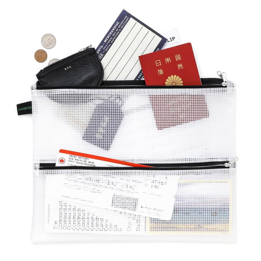 ジッパーポーチ Zip Bag Multi-Comp A4 マルチコンパートメントジップバッグ A4 ジッパーバッグ ペンケース 小物入れ ノートPC ノートパソコン 13インチ |  | 05