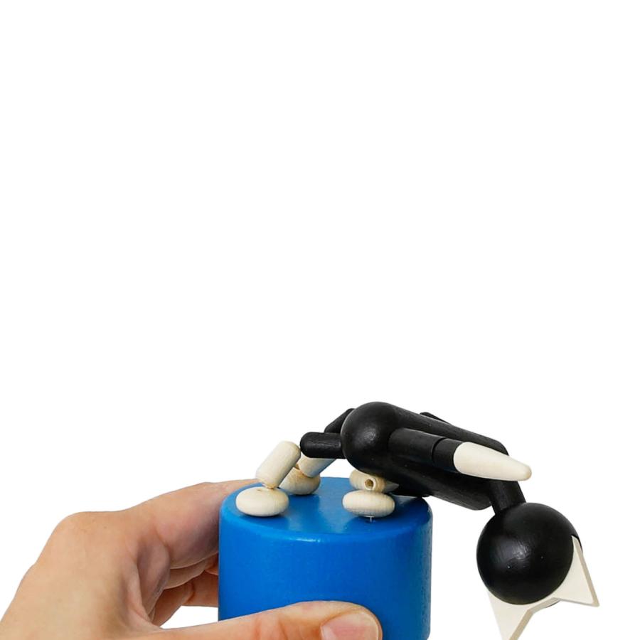 プッシュトイ DETOA WOODEN PUSH UP TOY BLACK CAT デトア ブラックキャット 木製 おもちゃ 玩具 こども 子ども ネコ 猫 置物 人形 オブジェ インテリア | ブランド登録なし | 05