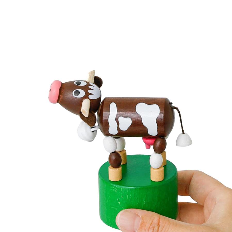 プッシュトイ DETOA WOODEN PUSH UP TOY COW デトア カウ 木製 おもちゃ 玩具 こども 子ども ウシ 牛 置物 人形 オブジェ インテリア | ブランド登録なし | 03