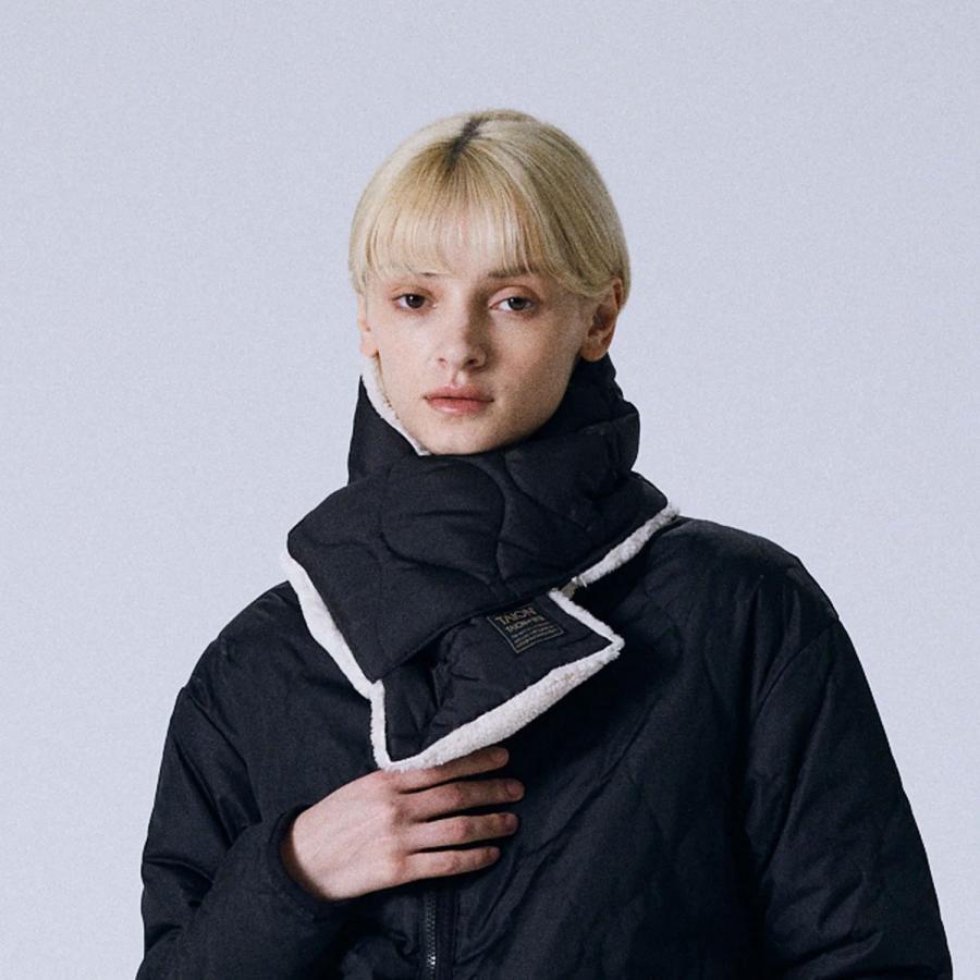 マフラー ユニセックス TAION タイオン ミリタリー リバーシブル ダウンマフラー R201ML-1 メンズ レディース 男女兼用 ボア ネックウォーマー 秋 冬 軽量 | TAION | 20