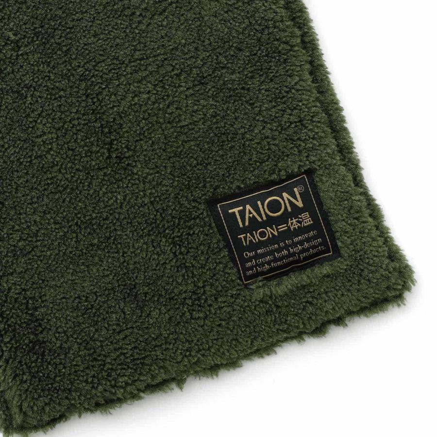 マフラー ユニセックス TAION タイオン ミリタリー リバーシブル ダウンマフラー R201ML-1 メンズ レディース 男女兼用 ボア ネックウォーマー 秋 冬 軽量 | TAION | 08