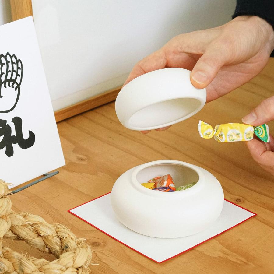 鏡餅 陶器 萬古鏡餅 小 鏡餅 飾り 正月飾り モダン おしゃれ インテリア 玄関飾り お正月 置物 鏡もち オブジェ 正月用品 雑貨 インテリア小物 日本製 | CLASKA Gallery & Shop ”DO” | 08