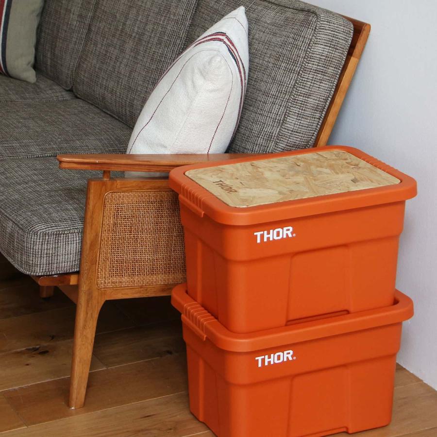 THOR フタ付きコンテナボックス 2個セット THOR 収納ボックス コンテナボックス フタつき Large Totes With