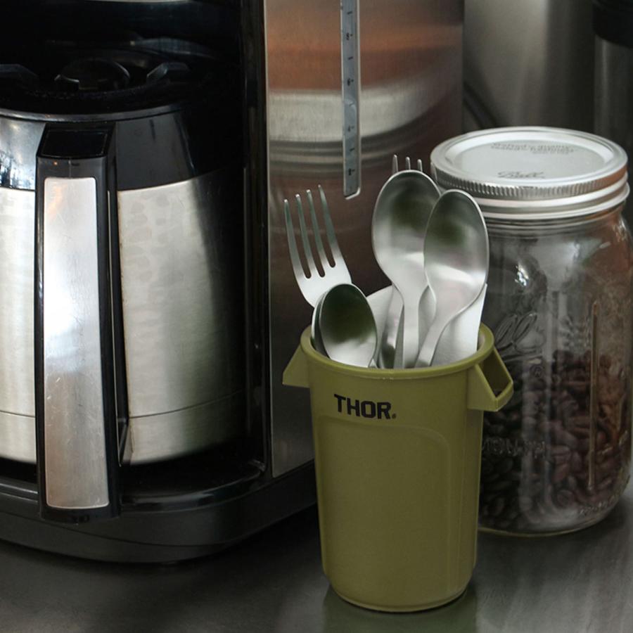 ペン立て ペンスタンド THOR Mini Round Container DC ソー ミニラウンドコンテナ ディーシー 小物入れ 収納ケース 卓上 フタ付きプランター ゴミ箱 デスク整理 | THOR | 14