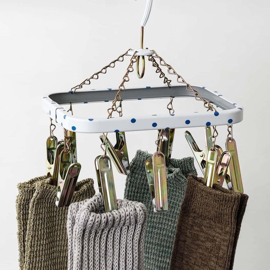 ピンチハンガー ステンレス ピンチ10個 松野屋 水玉ピンチハンガー角 ミニ 洗濯ハンガー 洗濯ピンチ 物干しハンガー 洗濯ばさみ 角ハンガー 錆びにくい |  | 06