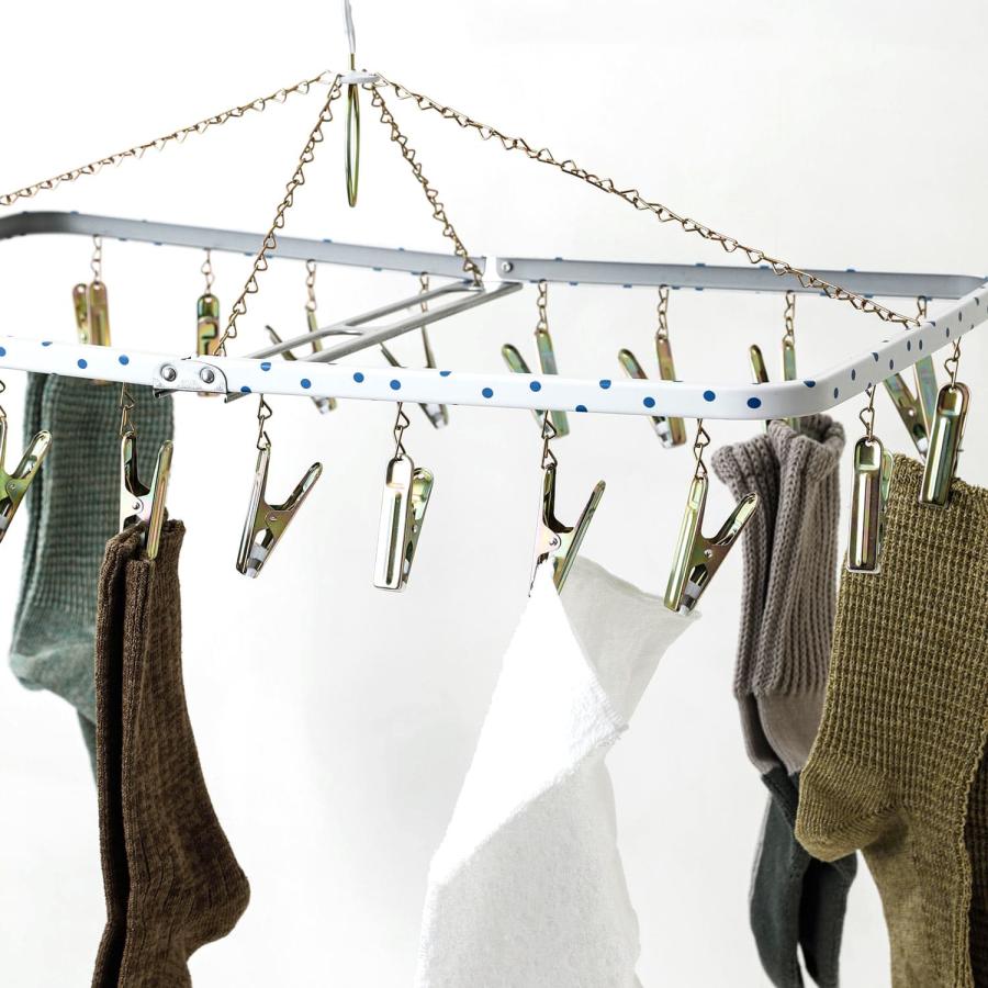 ピンチハンガー ステンレス  ピンチ20個 松野屋 水玉ピンチハンガー角 M 洗濯ハンガー 洗濯ピンチ 物干しハンガー 洗濯ばさみ 角ハンガー 錆びにくい |  | 08