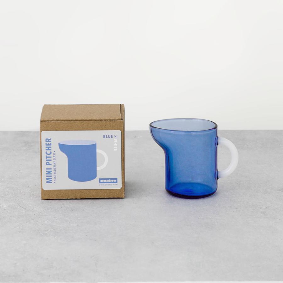 ガラス ミニピッチャー amabro MINI PITCHER アマブロ ミニピッチャー ミルクポット ミルク入れ 耐熱ガラス ミルクピッチャー ミニサイズ TWO TONE レトロ | amabro | 14