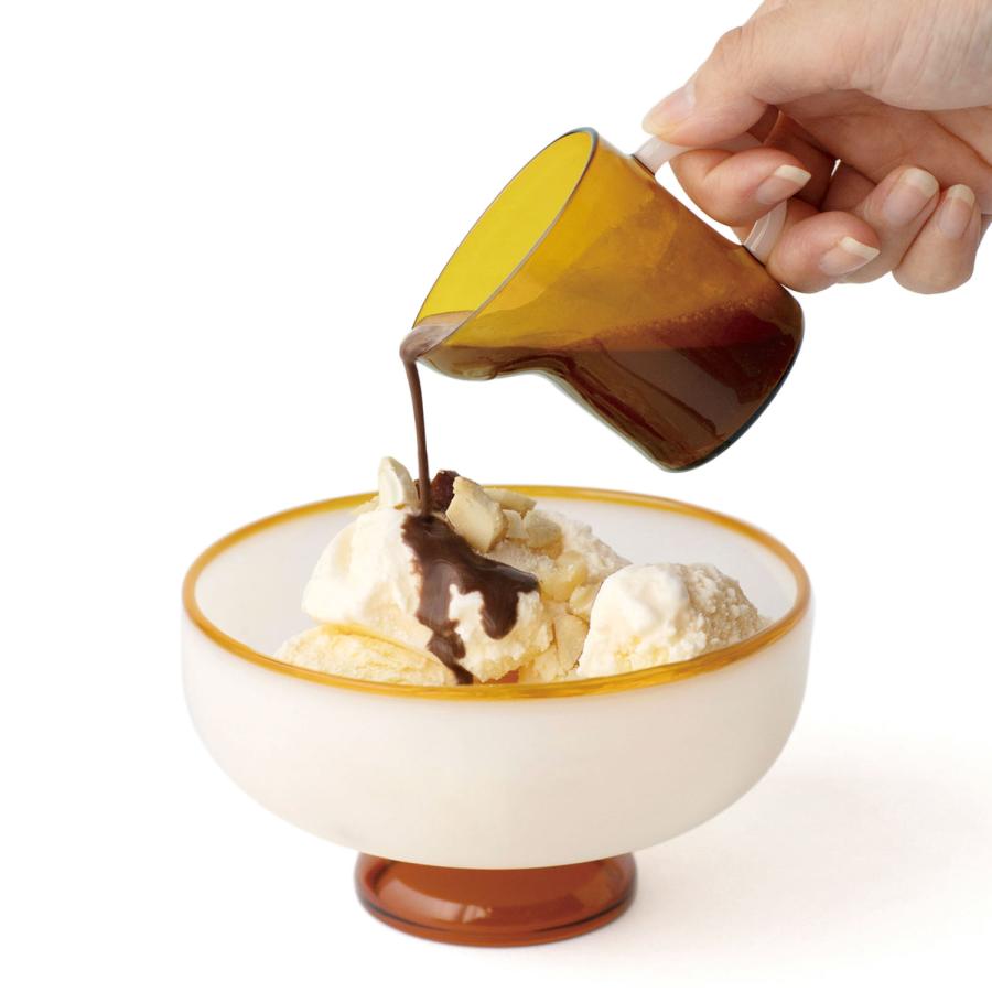 ガラス ミニピッチャー amabro MINI PITCHER アマブロ ミニピッチャー ミルクポット ミルク入れ 耐熱ガラス ミルクピッチャー ミニサイズ TWO TONE レトロ | amabro | 07