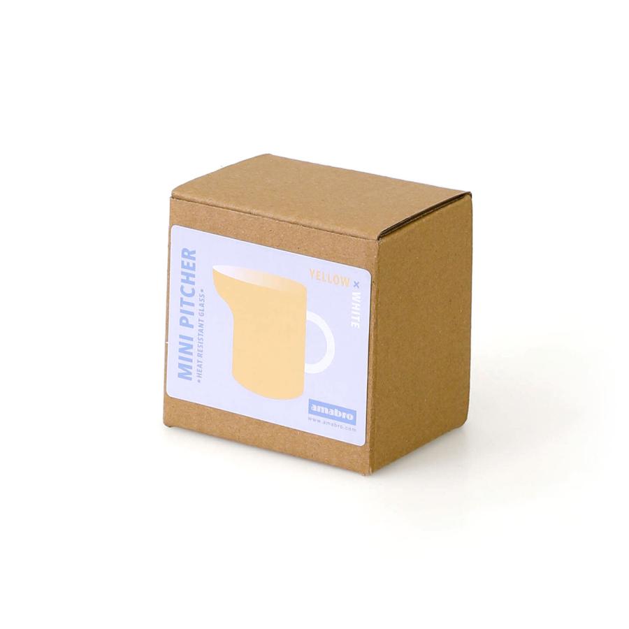 ガラス ミニピッチャー amabro MINI PITCHER アマブロ ミニピッチャー ミルクポット ミルク入れ 耐熱ガラス ミルクピッチャー ミニサイズ TWO TONE レトロ | amabro | 08