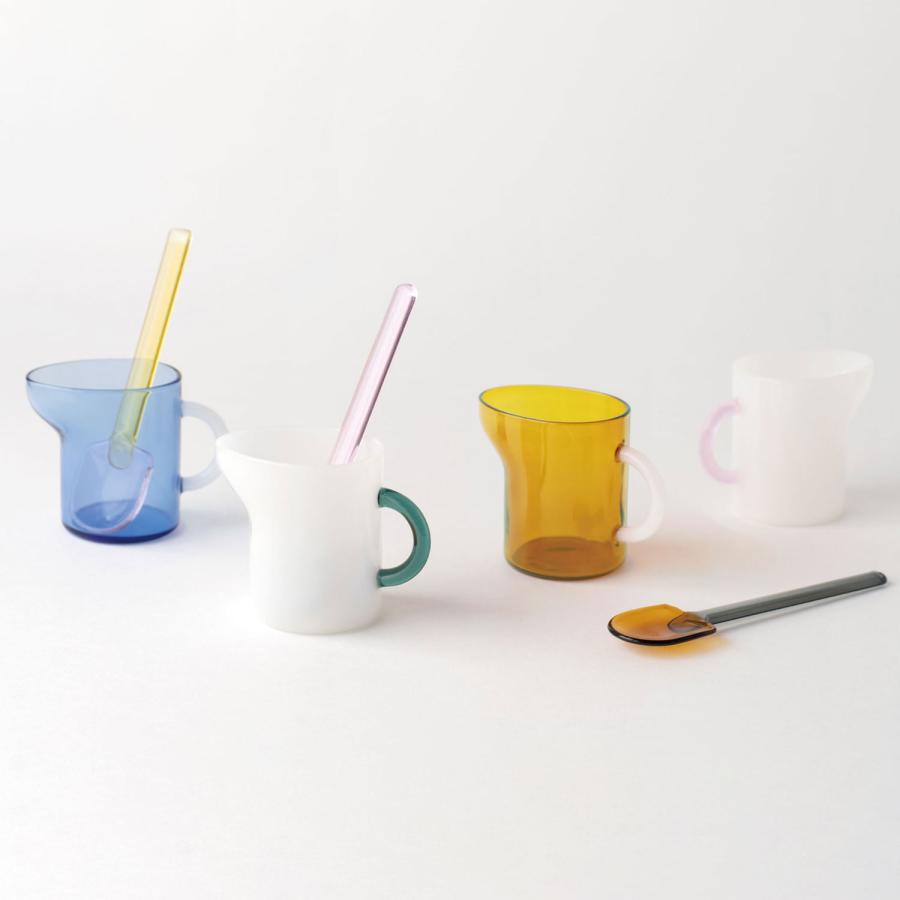ガラス ミニピッチャー amabro MINI PITCHER アマブロ ミニピッチャー ミルクポット ミルク入れ 耐熱ガラス ミルクピッチャー ミニサイズ TWO TONE レトロ | amabro | 09