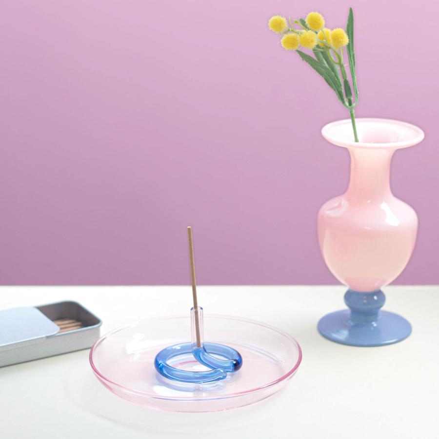 お香立て amabro TWO TONE アマブロ インセンスホルダー ガラス インセンススタンド かわいい おしゃれ シンプル スティック ショート ロング ギフト プレゼント | amabro