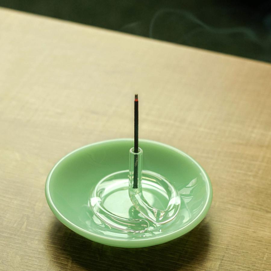 お香立て amabro TWO TONE アマブロ インセンスホルダー ガラス インセンススタンド かわいい おしゃれ シンプル スティック ショート ロング ギフト プレゼント | amabro | 25