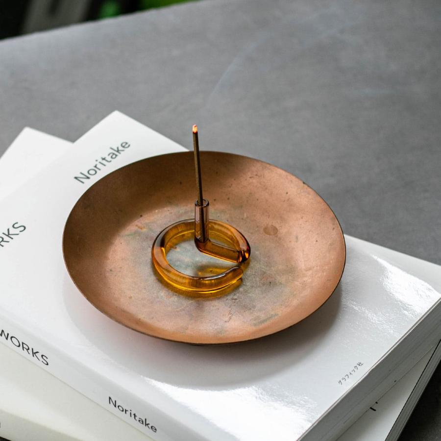 お香立て amabro TWO TONE アマブロ インセンスホルダー ガラス インセンススタンド かわいい おしゃれ シンプル スティック ショート ロング ギフト プレゼント | amabro | 15