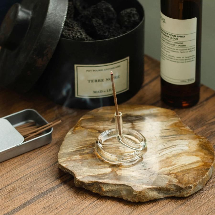 お香立て amabro TWO TONE アマブロ インセンスホルダー ガラス インセンススタンド かわいい おしゃれ シンプル スティック ショート ロング ギフト プレゼント | amabro | 19