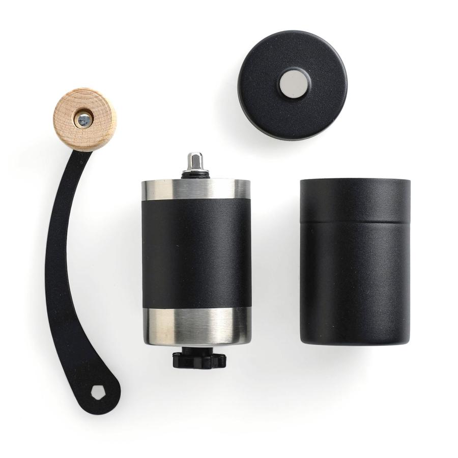 コーヒーミル COFFEE MILL WOOD コーヒーミル ウッド ブラック 手動 アウトドア キャンプ 手挽きコーヒーミル romo キャンプ 手挽 木製 黒 バレンタイン ギフト | romo | 05