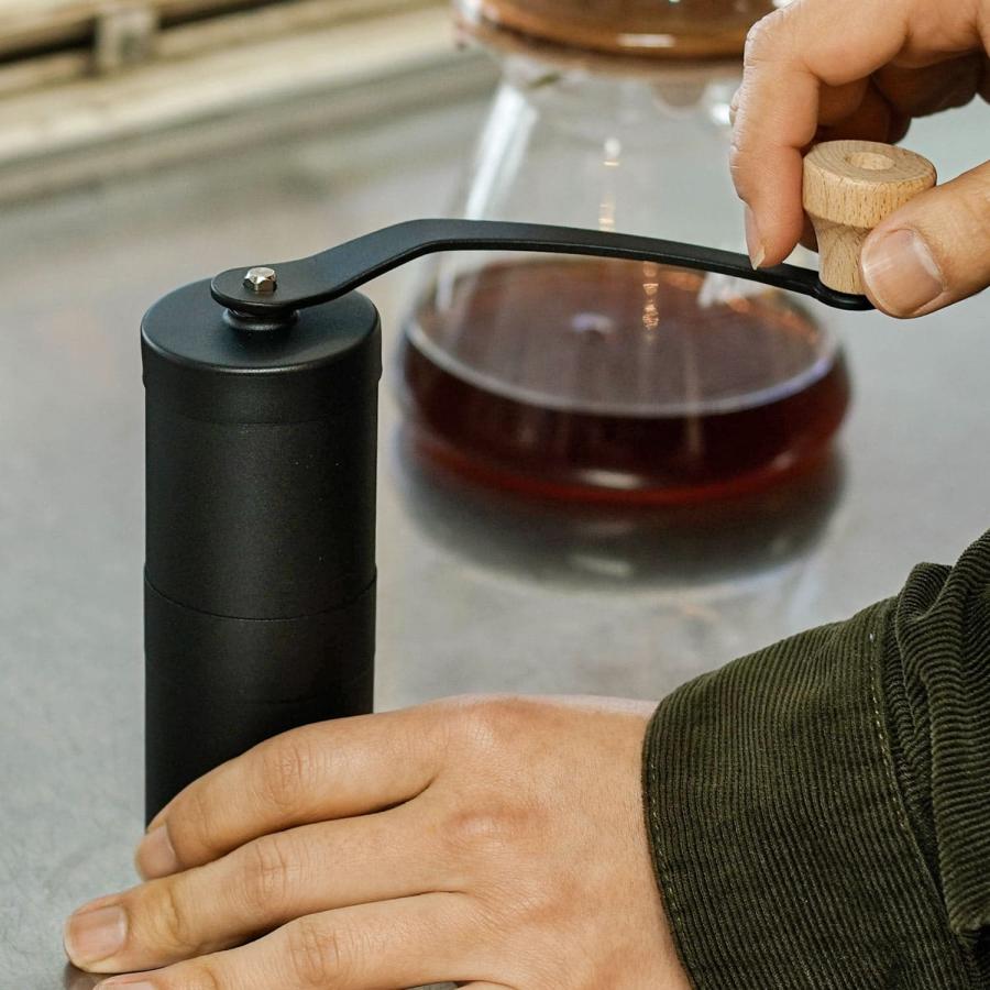 コーヒーミル COFFEE MILL WOOD コーヒーミル ウッド ブラック 手動 アウトドア キャンプ 手挽きコーヒーミル romo キャンプ 手挽 木製 黒 バレンタイン ギフト | romo | 07