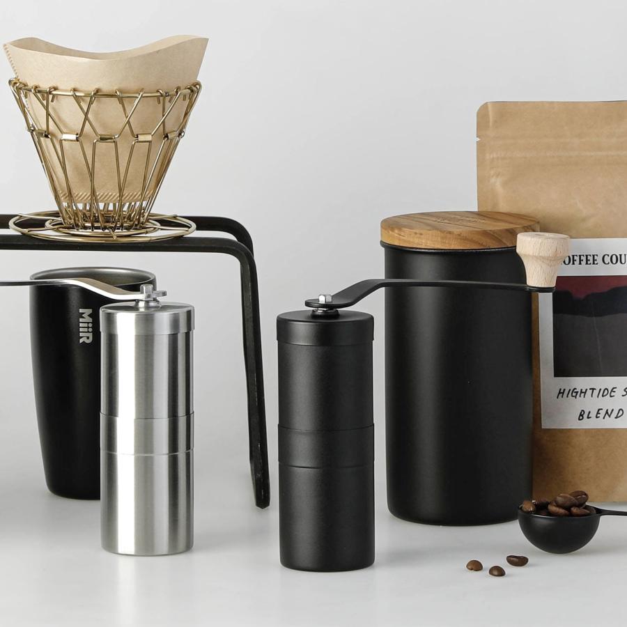 コーヒーミル COFFEE MILL WOOD コーヒーミル ウッド ブラック 手動 アウトドア キャンプ 手挽きコーヒーミル romo キャンプ 手挽 木製 黒 バレンタイン ギフト | romo | 09