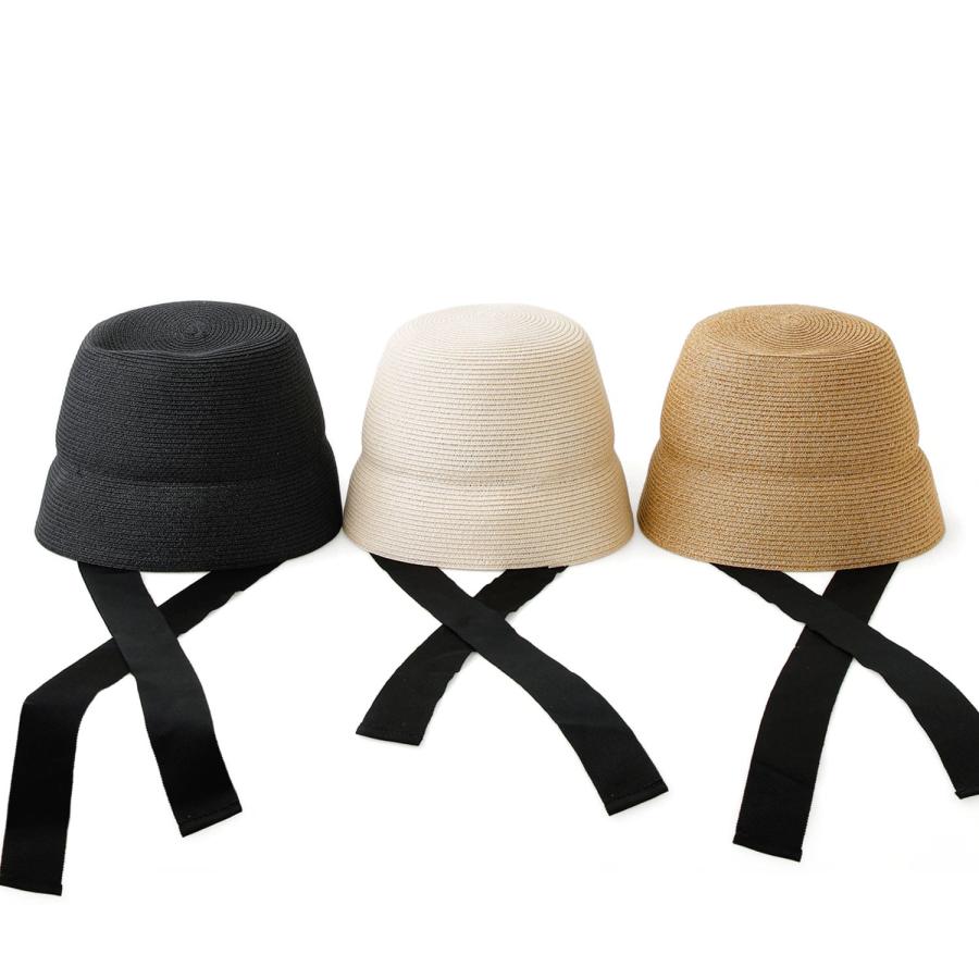 バケットハット odds RIBBON CONO HAT リボンコノハット 麦わら帽子 リボン ハット od241-0409 レディース 無地 夏 紫外線 日焼け サイズ調整 母の日 プレゼント | Odds | 08
