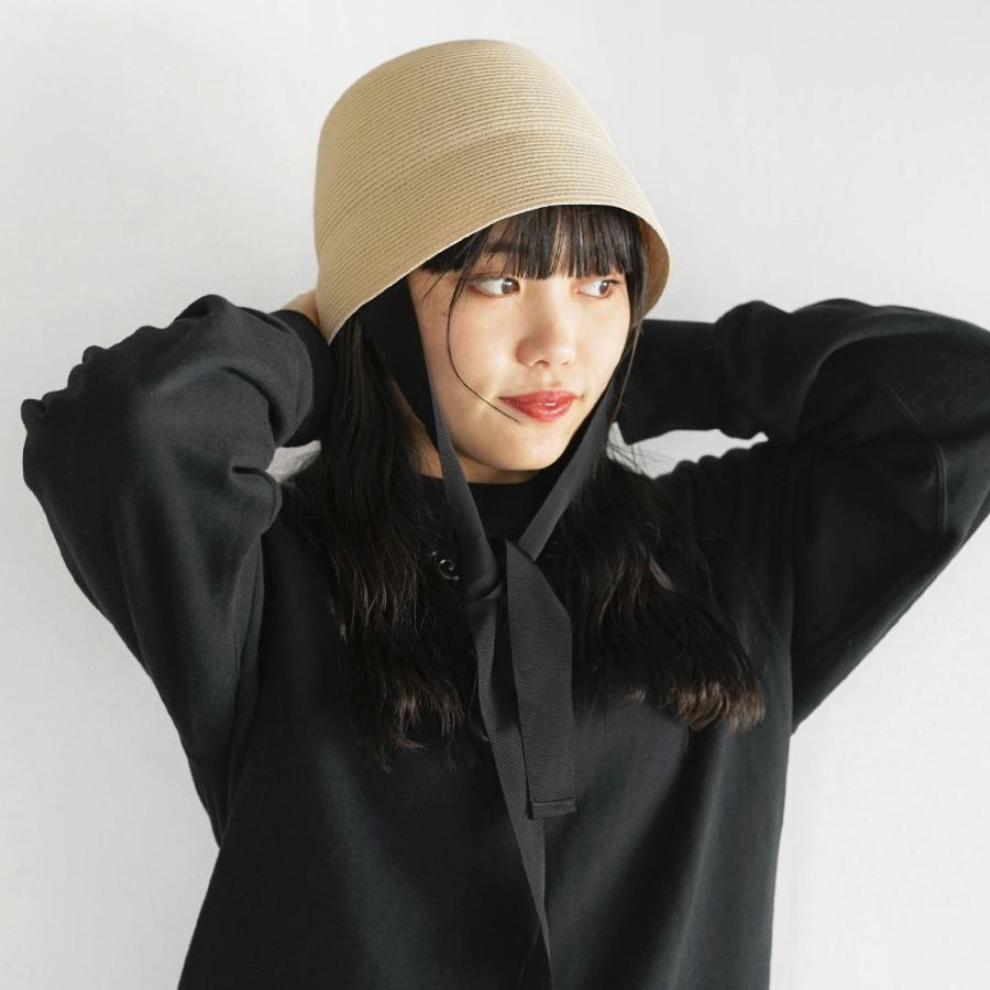 バケットハット odds RIBBON CONO HAT リボンコノハット 麦わら帽子 リボン ハット od241-0409 レディース 無地 夏 紫外線 日焼け サイズ調整 母の日 プレゼント | Odds | 11