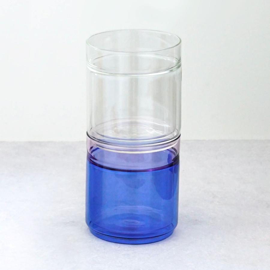 ダブルウォール グラス amabro アマブロ TWO TONE DW CUP ダブルウォール カップ（S）クリア カップ 耐熱 タンブラー 透明 270ml 保温 保冷 おしゃれ 二重構造 | amabro | 02