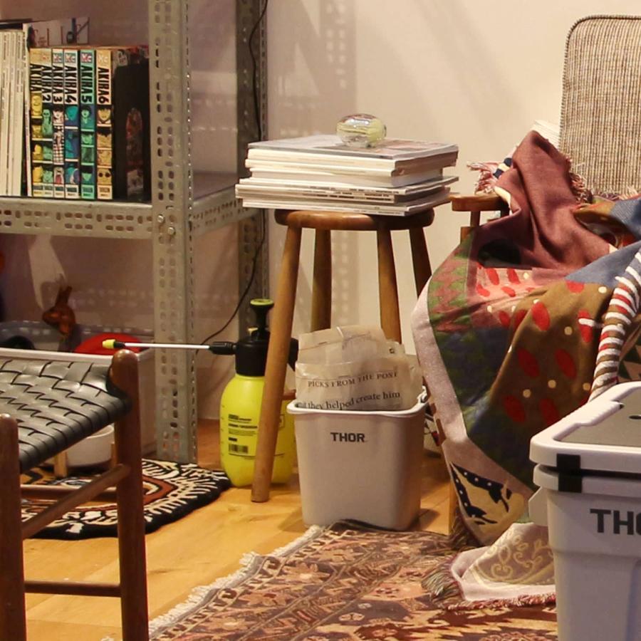 角型 バケツ THOR ソー Quadrate Bucket DC クアッドレイトバケツ DC 4.7L バケツ 四角  目盛り 掃除 収納 ゴミ箱 ごみ箱 取手付き ハンドル付き 洗車 | THOR | 17