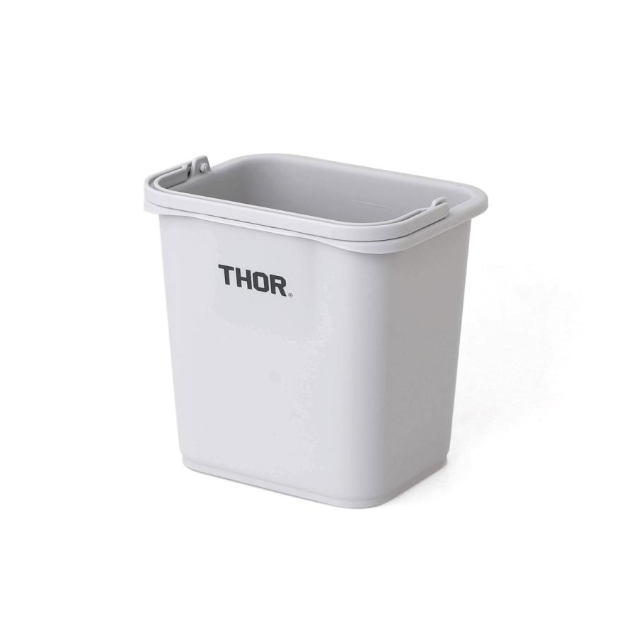 角型 バケツ THOR ソー Quadrate Bucket DC クアッドレイトバケツ DC 4.7L バケツ 四角  目盛り 掃除 収納 ゴミ箱 ごみ箱 取手付き ハンドル付き 洗車 | THOR | 03