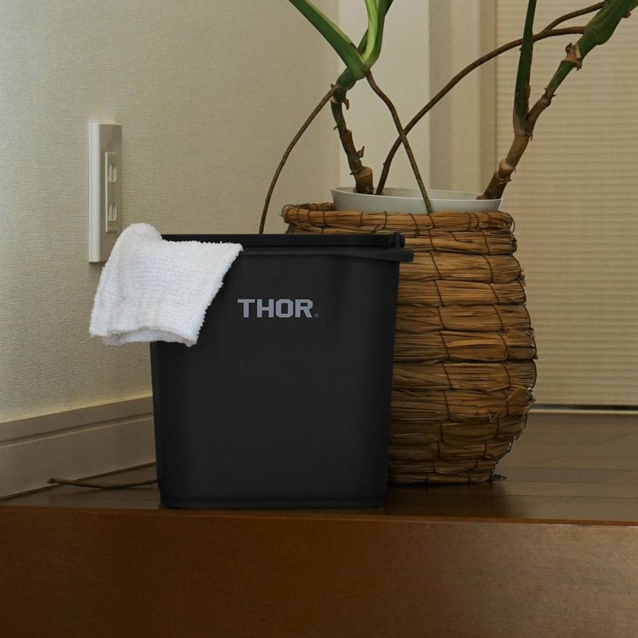 角型 バケツ THOR ソー Quadrate Bucket DC クアッドレイトバケツ DC 4.7L バケツ 四角  目盛り 掃除 収納 ゴミ箱 ごみ箱 取手付き ハンドル付き 洗車 | THOR | 11