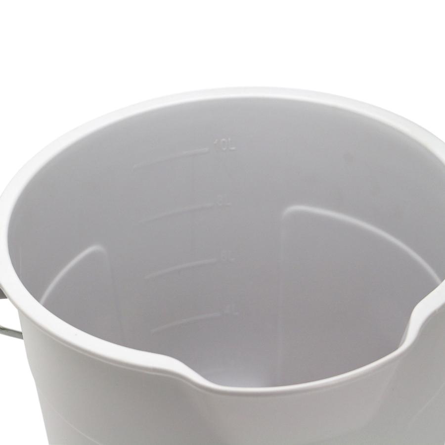 丸型 バケツ THOR ソー Round Bucket DC ラウンドバケツ DC 10L  ばけつ 掃除 目盛り 収納 取手付き ハンドル付き 洗車 ゴミ箱 ごみ箱 アウトドア | THOR | 06