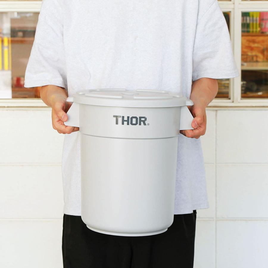 フタ付き ゴミ箱 THOR ソー Round Container DC ラウンドコンテナ DC 12L ごみ箱 ダストボックス 収納ボックス 鉢カバー プランターカバー おしゃれ 屋外 | THOR | 11