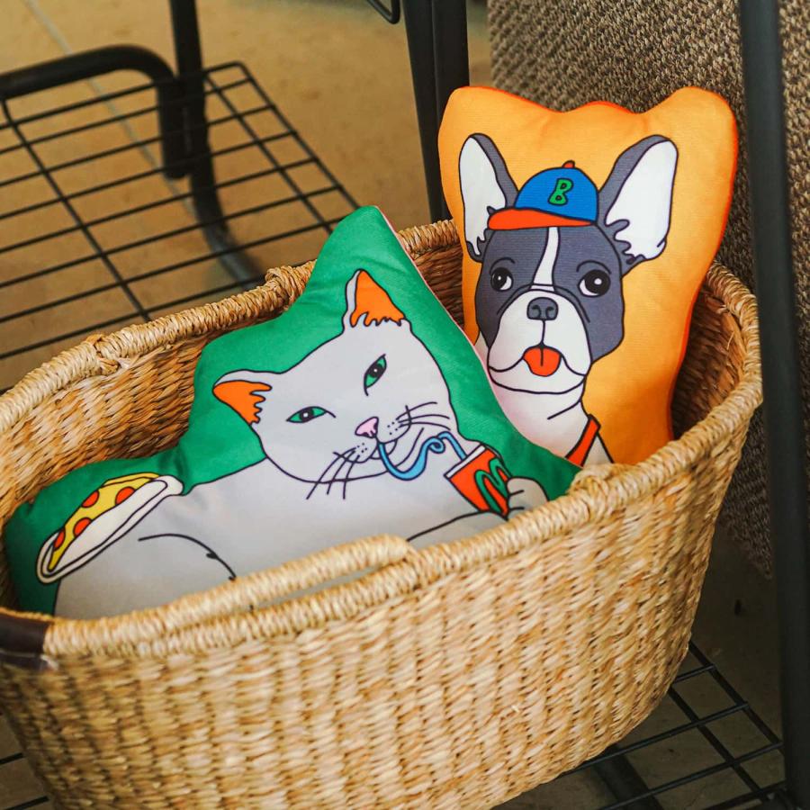 クッション THE ENJOY C&D CLUB Cushion エンジョイ C&D クラブ クッション 猫 ネコ ねこ 犬 イヌ いぬ 動物 イラスト MIDORI KOMATSU | DETAIL | 15
