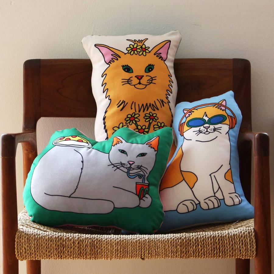 クッション THE ENJOY C&D CLUB Cushion エンジョイ C&D クラブ クッション 猫 ネコ ねこ 犬 イヌ いぬ 動物 イラスト MIDORI KOMATSU | DETAIL | 19