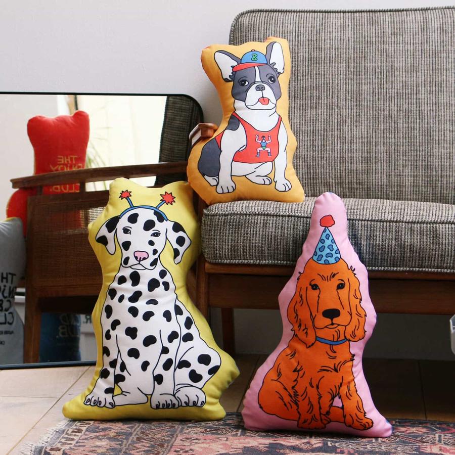クッション THE ENJOY C&D CLUB Cushion エンジョイ C&D クラブ クッション 猫 ネコ ねこ 犬 イヌ いぬ 動物 イラスト MIDORI KOMATSU | DETAIL | 20