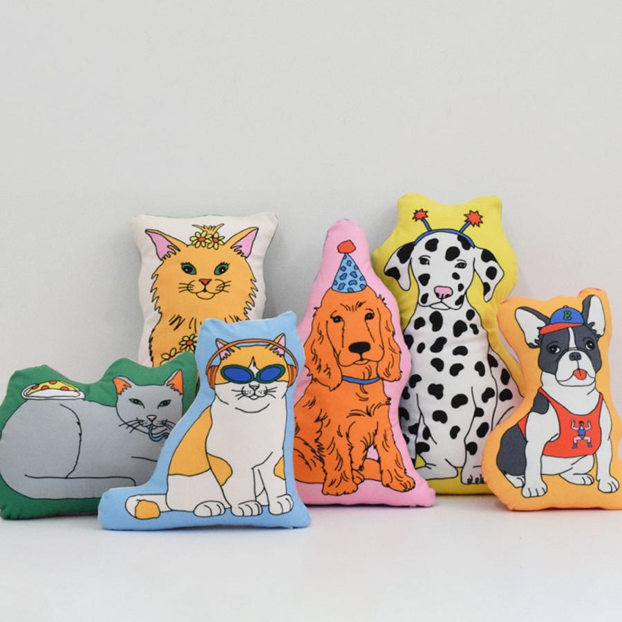 クッション THE ENJOY C&D CLUB Cushion エンジョイ C&D クラブ クッション 猫 ネコ ねこ 犬 イヌ いぬ 動物 イラスト MIDORI KOMATSU | DETAIL | 21