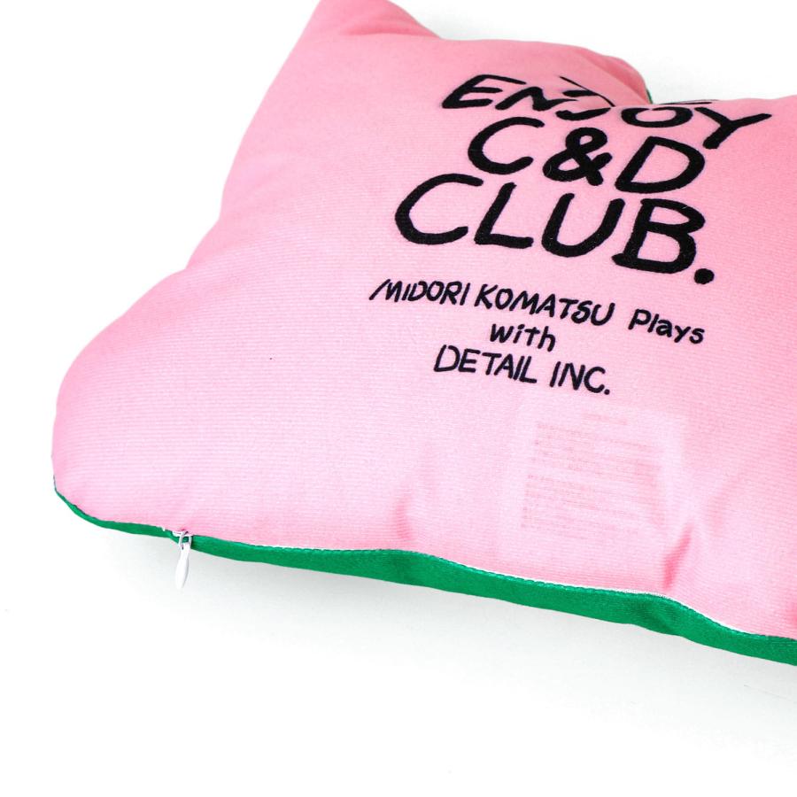 クッション THE ENJOY C&D CLUB Cushion エンジョイ C&D クラブ クッション 猫 ネコ ねこ 犬 イヌ いぬ 動物 イラスト MIDORI KOMATSU | DETAIL | 05