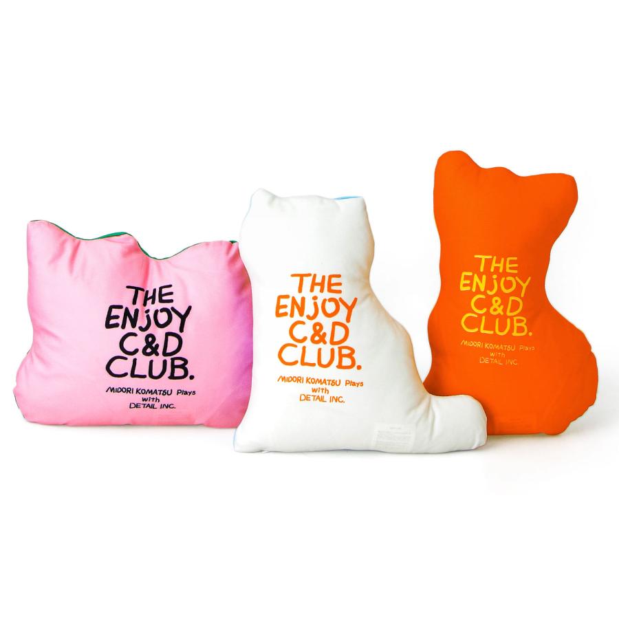 クッション THE ENJOY C&D CLUB Cushion エンジョイ C&D クラブ クッション 猫 ネコ ねこ 犬 イヌ いぬ 動物 イラスト MIDORI KOMATSU | DETAIL | 08