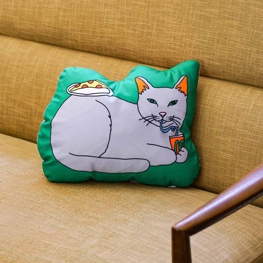 クッション THE ENJOY C&D CLUB Cushion エンジョイ C&D クラブ クッション 猫 ネコ ねこ 犬 イヌ いぬ 動物 イラスト MIDORI KOMATSU | DETAIL | 11