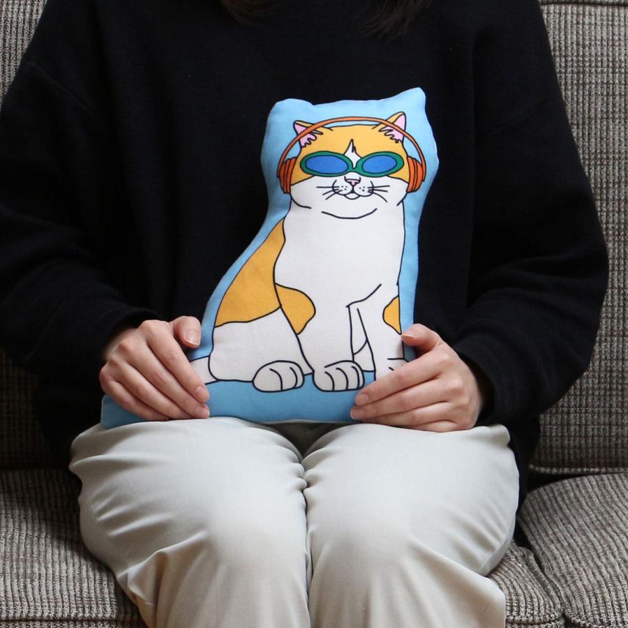 クッション THE ENJOY C&D CLUB Cushion エンジョイ C&D クラブ クッション 猫 ネコ ねこ 犬 イヌ いぬ 動物 イラスト MIDORI KOMATSU | DETAIL | 12