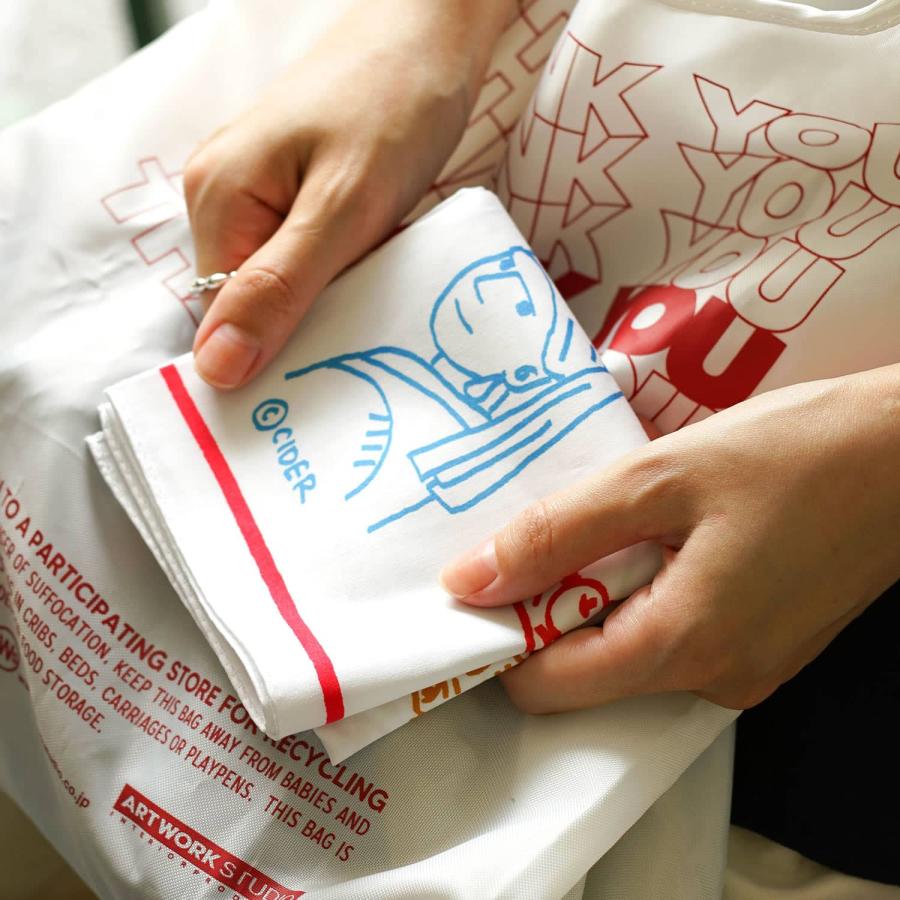 ハンカチ レディース メンズ H TOKYO クリエイターハンカチ 綿 大判 お弁当包み かごの目隠し ランチョンマット ブックカバー | H.TOKYO | 25