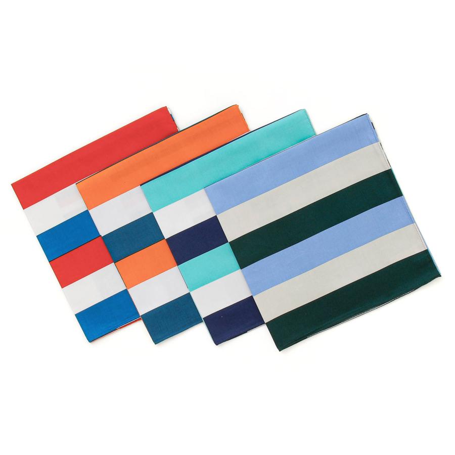 ハンカチ レディース メンズ H TOKYO トリコロールボーダーハンカチ 綿 大判 お弁当包み ランチョンマット 日本製 国旗 国 フランス トリコロール ボーダー | H.TOKYO | 05